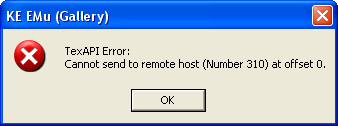 Error message